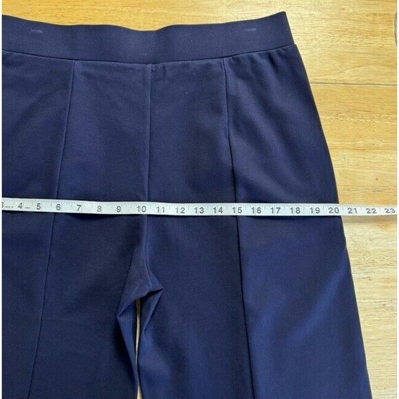 Tapata Wide Leg Capri Pants Navy Versatile Pockets High Waist Casual Large NEW - Picture 10 of 14